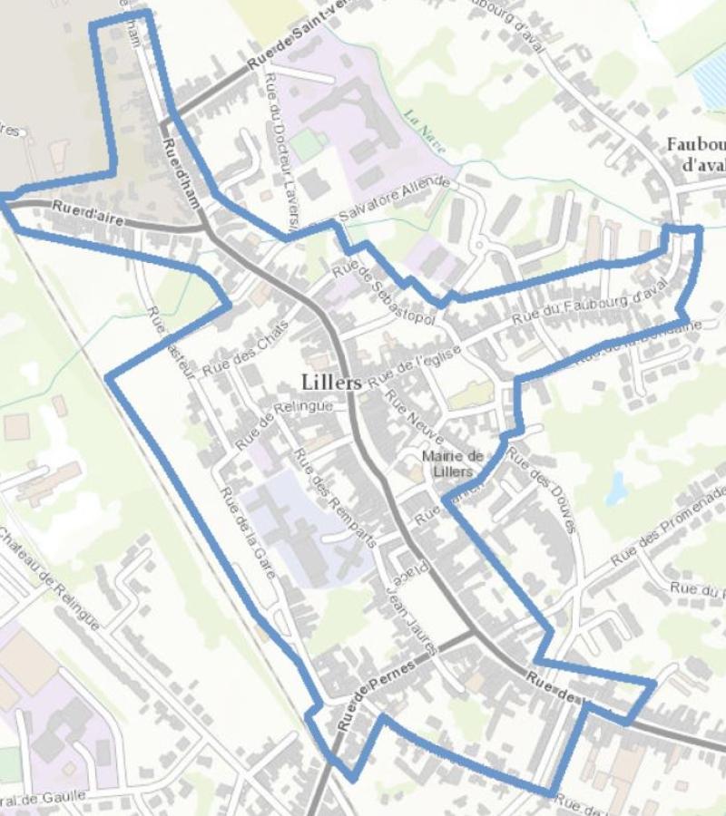 OPAH RU Périmètre Lillers 2022 Agglomération Béthune-Bruay